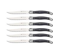 KitchenCraft - Cuchillos Para Carne de Acero Inoxidable MasterClass Luxury - (Juego de 6), Plateado, 1,2 x 1,6 x 23 cm