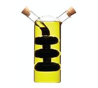 Kitchencraft Dispensador de Aceite y Vinagre de Vidrio 2 en 1, Diseño de Uvas, 100 + 300ml