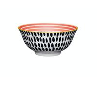 Kitchencraft ecmkcbowl34set - juego de cuencos de cerámica con patró
