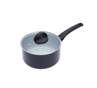 KitchenCraft - Eco-Friendly Non-Stick Ceramic Casserole, 16cm, Aluminum, Grey, Ideal for Cooking on Induction and Gas Stoves, Perfect for All Types of Meals.