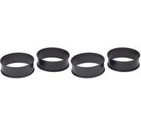 KitchenCraft Egg Rings for Frying or Poaching Eggs, Omelettes and Mini Pancakes, Non Stick Metal, Set of 2 (Paquete de 2)