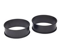 KitchenCraft Egg Rings for Frying or Poaching Eggs, Omelettes and Mini Pancakes, Non Stick Metal, Set of 2