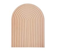 KitchenCraft Idilica Tabla de Cortar de Madera de Haya, Tabla de Cortar Reversible 2 en 1 y Tabla de Presentación con Forma Geométrica para Queso, Embutidos y Postres, 23 x 32cm