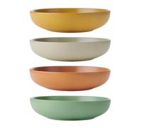 Kitchencraft idilica tazones de pasta de gres, juego de 4 tazones de c