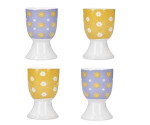 Kitchencraft juego de 4 hueveras, porcelana