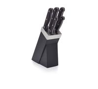 Kitchencraft juego de 5 cuchillos de cocina con soporte de acero inoxi