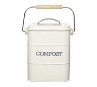 Kitchencraft living nostalgia, contenedor de abono para cocina, metal,