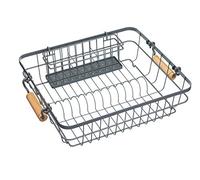 KitchenCraft living Nostalgia Escurreplatos Metálico con Asas 40 x 36 x 12 cm