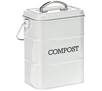 Kitchen Craft cubo de compost Living Nostalgia metálico Gris francés 16.5x12x24 cm