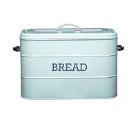 KitchenCraft Living Nostalgia Panera Metálica Vintage 34 x 21.5 x 25 cm Azul