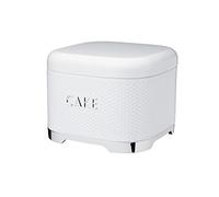 KitchenCraft Lovello Caja Decorativa para Tartas Metálica, 26 x 26 x 19 cm - Blanco