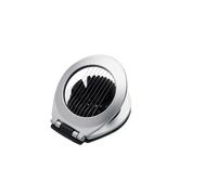 Kitchencraft masterclass 2-in-1 cooked egg cutter, stainless steel, silver, 9 x 12 x 16 cm - silver/black