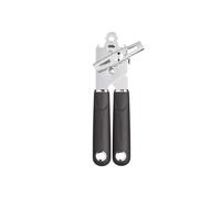 KitchenCraft MasterClass Abrelatas con Mango Ergonómico, Acero Inoxidable, 19 cm - Negro