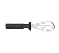 KitchenCraft MasterClass Batidor Manual Extensible de Varillas de Acero Inoxidable - Color Plateado/Negro