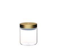 KitchenCraft MasterClass Frasco Hermético de Vidrio con Tapa Metálica para Almacenar Alimentos, Transparente, 700 ml
