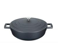 Kitchencraft Masterclass MCMSCRD28: Olla con tapa, de hierro fundido/aluminio fundido, diámetro de 28 cm, apta para cocinas de inducción