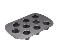 KitchenCraft MasterClass Muffin Mold for 9 Cupcakes, 32.5 x 22 cm, made of PFOA-free non-stick carbon steel, perfect for baking. Ideal baking mold for muffins and cupcakes.
