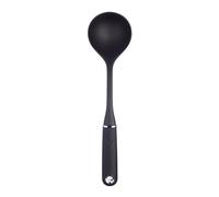 Kitchencraft masterclass nylon soup spoon, suitable for surfaces with non-stick coating, 34 cm - black