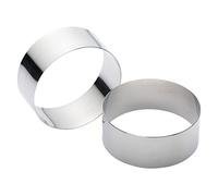 KitchenCraft Moldes Repostería, Anillos de Cocina, Cortadores Redondos, 2 Piezas, 9 x 3.5 cm