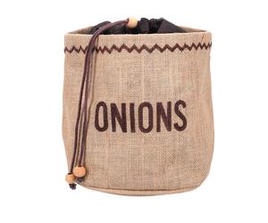 Kitchencraft natural elements bolsa para cebollas con forro interior d