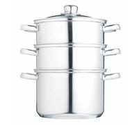 Kitchencraft - olla vaporera para comida de 3 niveles / cazuela en caj