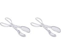 KitchenCraft Pinzas para Servir Ensaladas, Juego de Cubiertos de Plástico con Forma de Tijera, 29 cm (Paquete de 2)