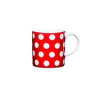 Kitchencraft polka dot taza café, cerámica, negro, 8 cm