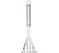 Kitchencraft professional masher, stainless steel potato masher, vegetable crusher, silver food crusher, 7.5 x 7.8 x 26 cm, 25 year warranty, 1 unit