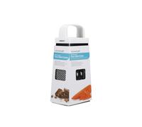 Kitchencraft rallador de queso de 4 caras, acero inoxidable, 21 cm de
