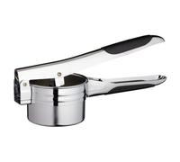 KitchenCraft Rallador / Puré de patatas cromado con 2 discos para rallar, acabado cromado