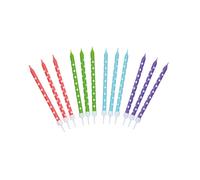 Kitchencraft sdicandspot velas de cumpleaños, cera, multicolor, 10 cm