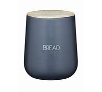 KitchenCraft Serenity - Panera con Tapa Hermética, Metal/Madera de Mango, Color Gris/Madera, 21,5 x 24,5 cm
