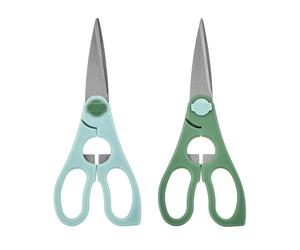 Kitchencraft set of 2 kitchen shears, multi-purpose scissors with stai