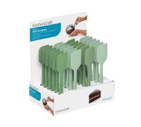 Kitchencraft silicone mini scraper spatulas, non-stick safe and heat r