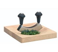 Kitchencraft tabla para picar de madera con cortador de media luna 20