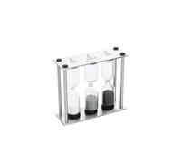 Kitchencraft - triple masterclass hourglass timer, stainless steel, silver, 9 x 12 x 16 cm