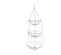 Kitchencraft verdurero colgante, metal, juego de 3 cestas de cocina co