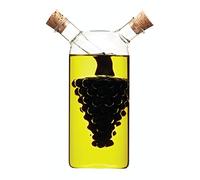 KitchenCraft World Of Flavours Botella 2 en 1 Aceitera y Vinagrera Diseño Uvas 300 x 100 ml