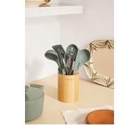 KITCHENWARE STUDIO - Utensilios De Cocina De Silicona Y Madera Sage