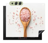 KitchenYeah© Cubre Vitrocerámica - Protector Vitroceramica Placa Induccion 52x60 cm - Antisalpicaduras Cocina, Encimera, Protectora Cuchara - Sal - Rosa