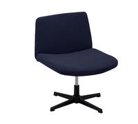 Kitegrese Funda elástica Protectora para Silla de Escritorio sin Brazos con diseño Cruzado, Ideal para Sala de Estar, Dormitorio, Fiestas, Pubs y hoteles.(Navy Blue)