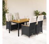 kithwjll Juego de muebles de jardín de 5 piezas con grupo de asientos y lounge para terraza, balcón, exterior, incluye juego de comedor, sofá, silla, mesa, cómodos sillones, resistentes a la