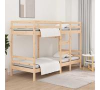 kithwjll Litera sin colchón 90 x 200 cm de pino macizo que ahorra espacio, estructura de madera estable para habitación infantil, habitación juvenil, habitación de invitados y estudio