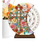 Kits de calendario perpetuo soporte de escritorio decoración para el hogar, diseño elegante fuerte, fácil y reutilizable, para la escuela, el apartamento, el dormitorio