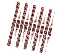 Kits de pinceles profesionales de doble punta para delineador de uñas, juego de arbustos para decoración de uñas, pinceles de diseños para detalles pequeños, pinceles delineadores de líneas largas