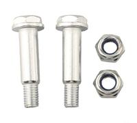 Kits de tuercas de tornillo de ruedas de compresor de aire, piezas de repuesto de metal para ruedas de agujero interior de 12 mm, para fácil instalación, perno de fijación para herramientas de jardín