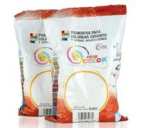 KITS dos bolsas de 800 g. Easy Color pigmento Blanco. Dióxido de Titanio. Pigmento para cemento, mortero y hormigón (Blanco)