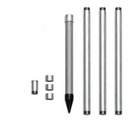 Kits Profesionales De Pozos Con Punta De Acero Inoxidable De 1-1/4", Kit Para Pozo De Sand Point, Tubería De 36 Pulgadas De Longitud, Tuberías Y Acoplamientos Galvanizados, Granjas Rurales(3+1)