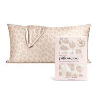 Kitsch Funda de Almohada de Satén con Cremallera para Cabello y Piel, Más Suave Que Seda, Funda Fresca, Lavable a Máquina, Sin Arrugas, Funda Suave de Satén - Tamaño King (19x36) - Leopardo