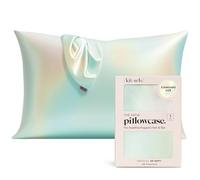 Kitsch Funda de Almohada de Satén con Cremallera para Cabello y Piel, Más Suave Que Seda, Funda Suave, Lavable a Máquina, Sin Arrugas, Funda Fresca de Satén Tamaño Estándar 19"x26" (Aura)